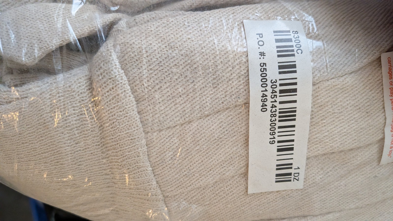 MCR Safety 8300C Industrial Cotton Work Gloves 12 Pairs (1 Dozen) Men’s Large