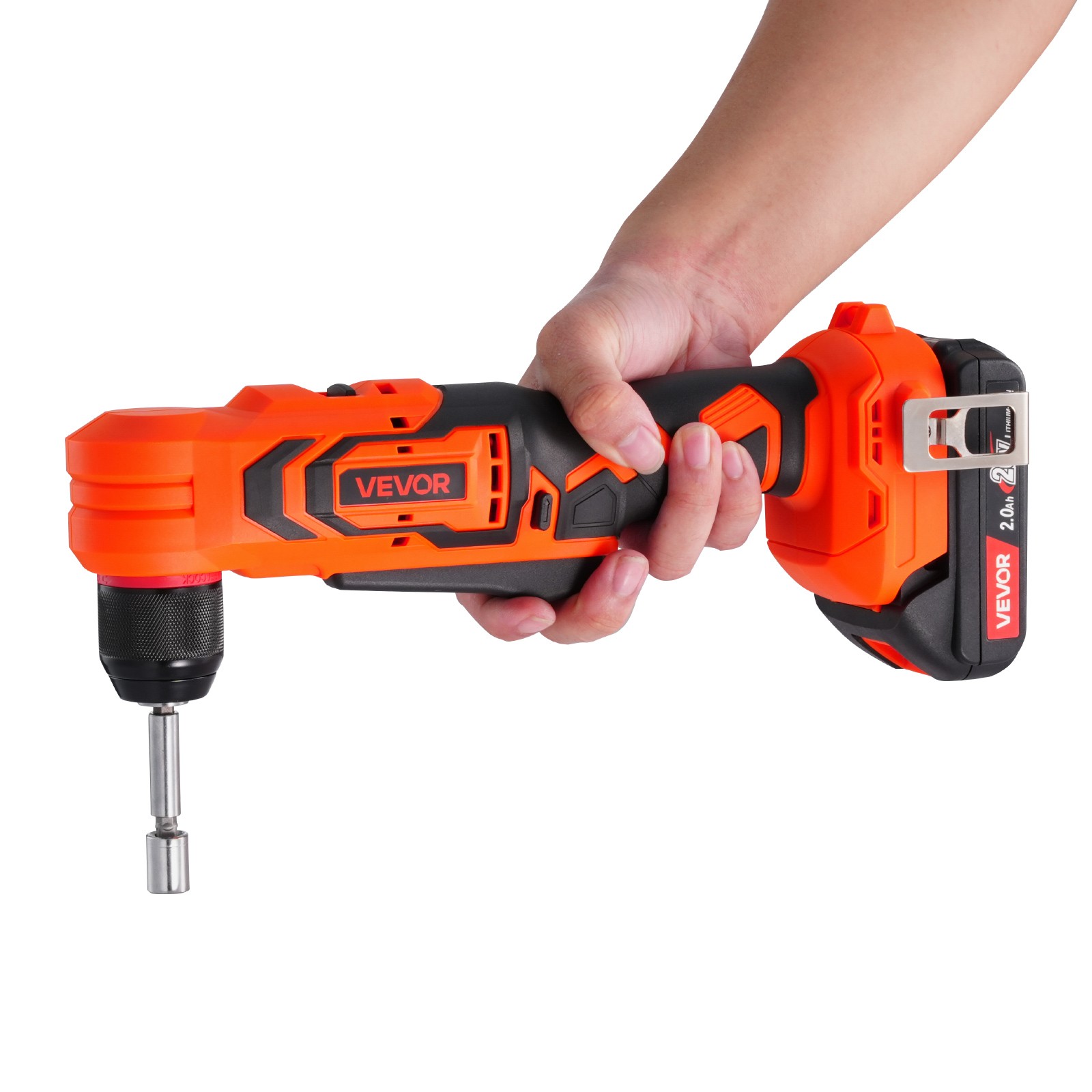 VEVOR Right Angle Drill 3/8 Inch Chuck 90 Degree Cordless Right Angle Drill