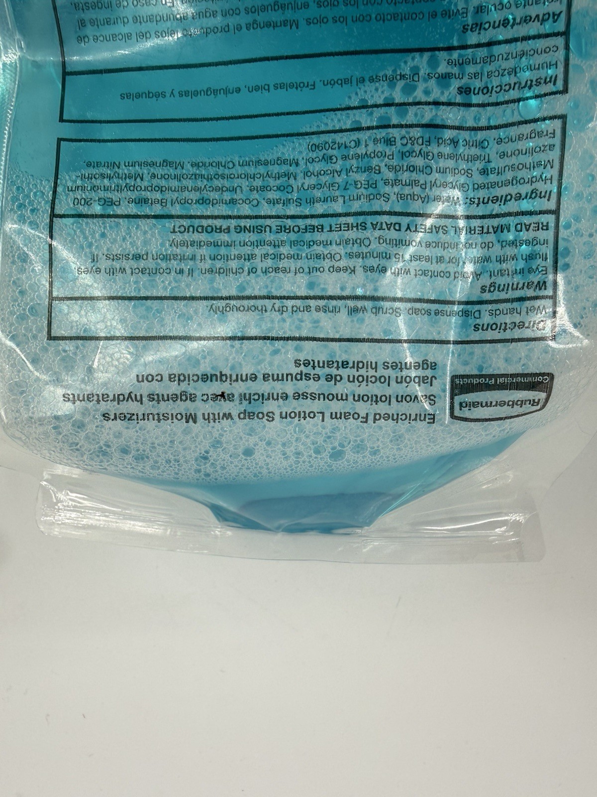 4 Rubbermaid Commercial FG750112 1100 mL Enriched Foam Hand Soap w/ Moisturizer