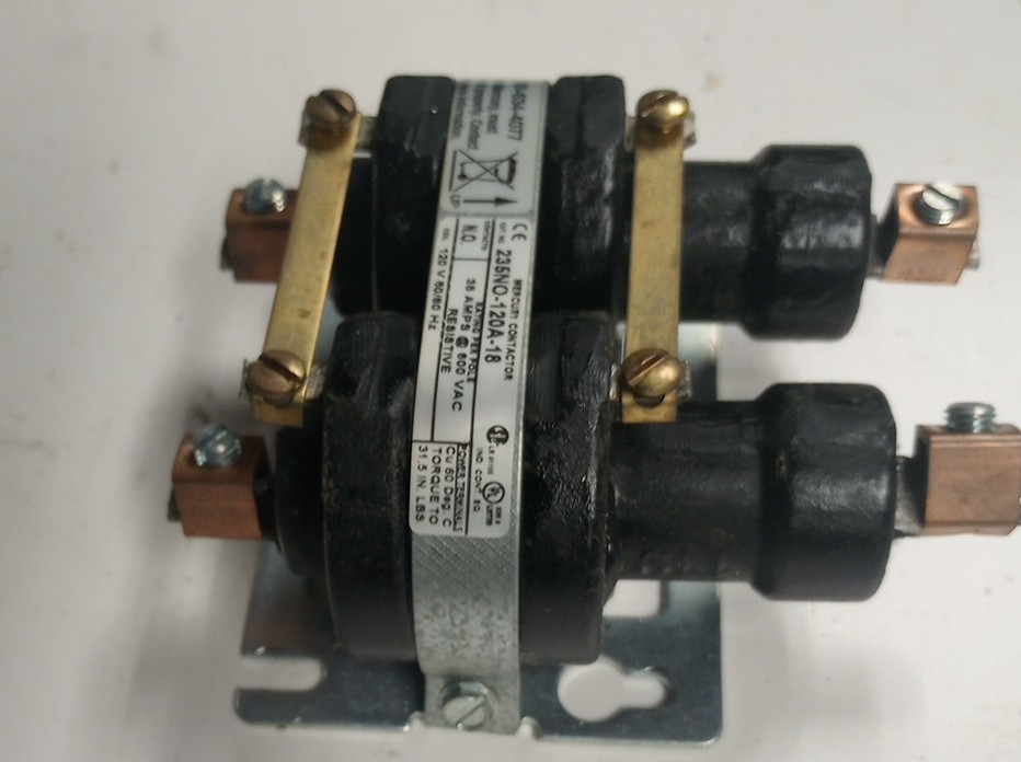 MDI 2P 35A 480V (600V RATED) NO MERCURY RELAY MODEL # 235NO-120V-18