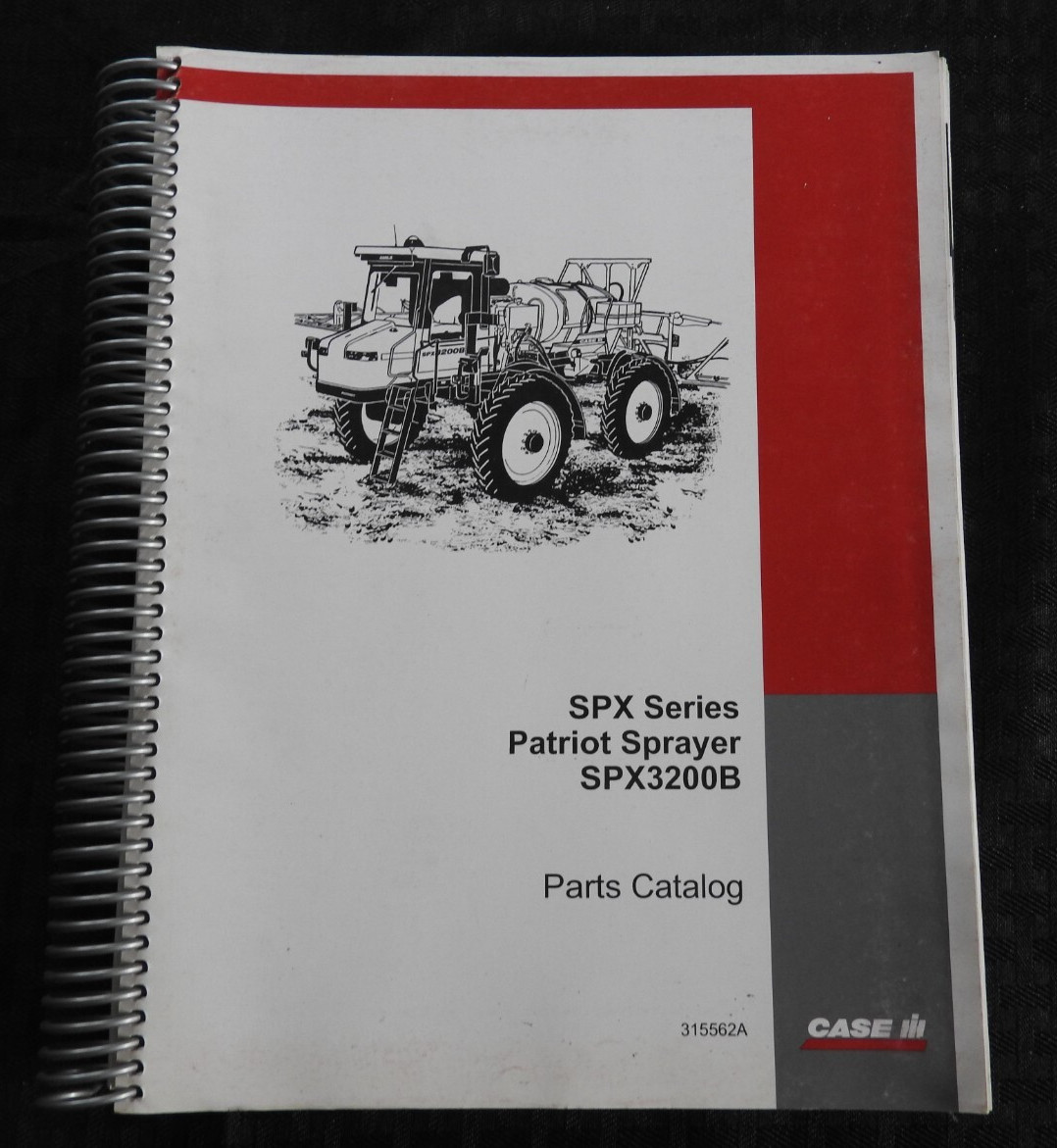 GENUINE CASE IH SPX3200B PATRIOT SPRAYER PARTS CATALOG MANUAL NICE SHAPE