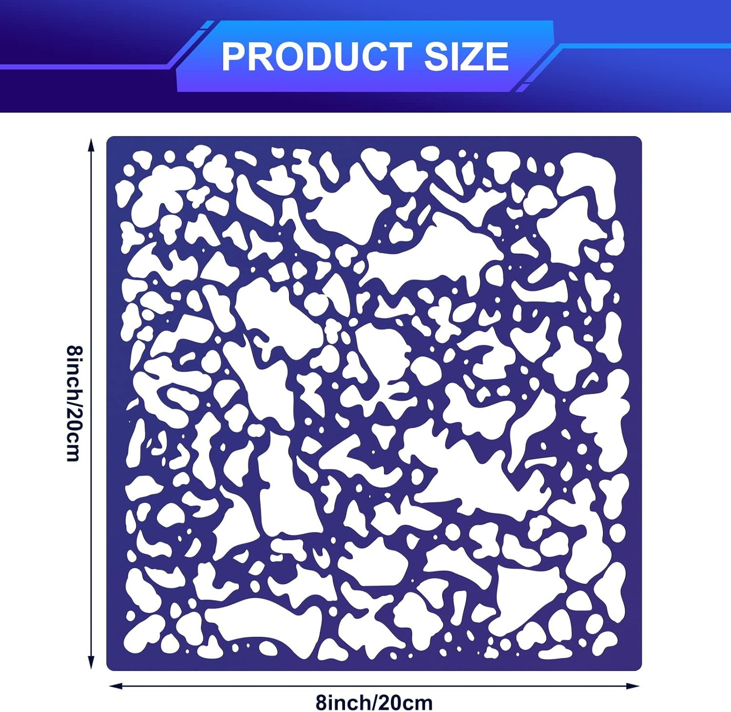3 Pieces Knockdown Texture Spray Stencil Drywall Repair as the picture shown