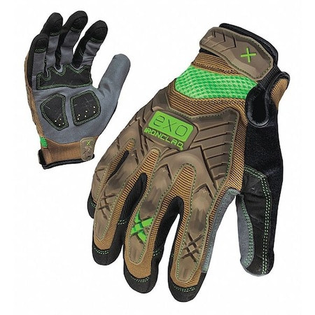Ironclad Performance Wear Exo-Pig-04-L Impact Mechanics Glove,Brown/Gray,L,Pr