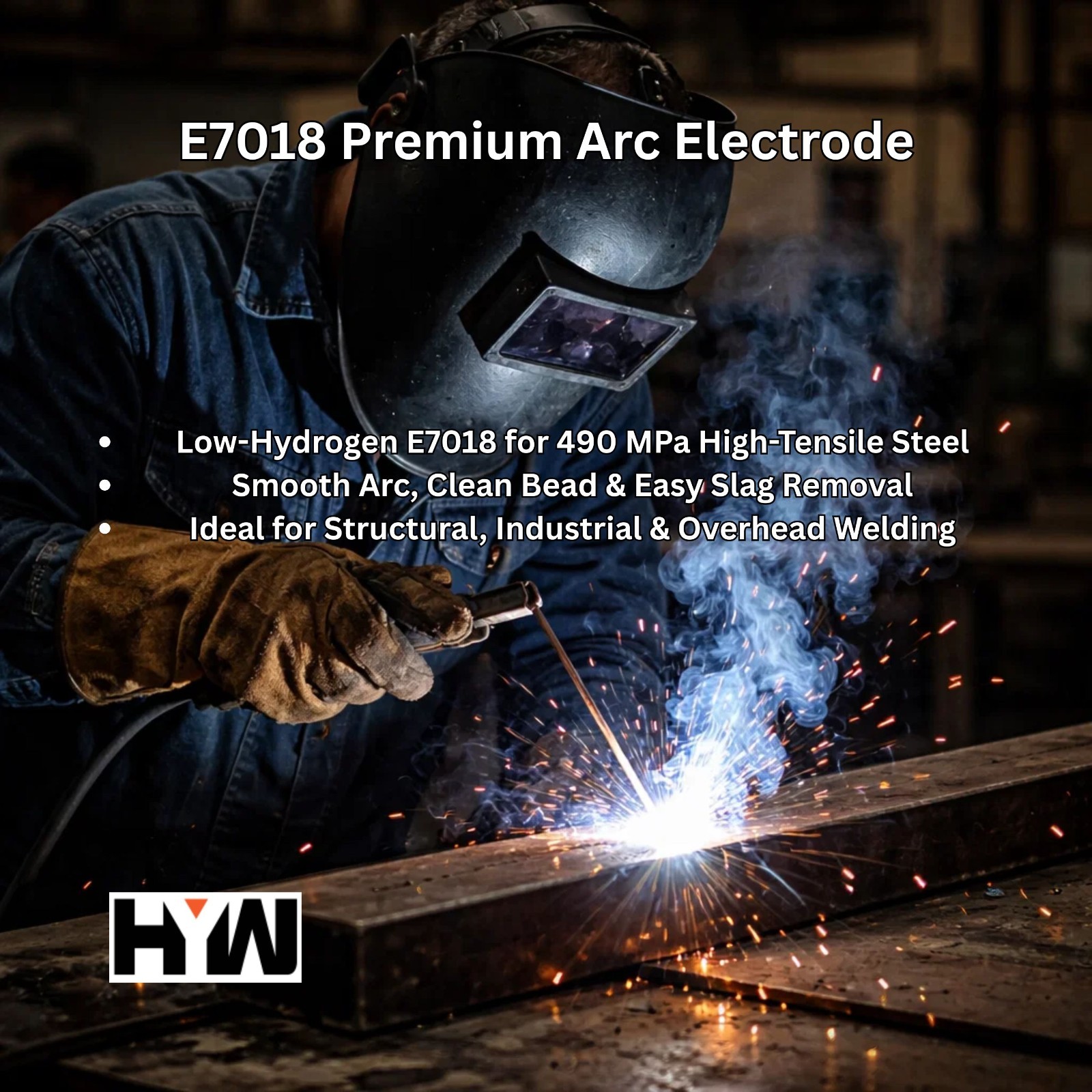 E7018 1/8″ Premium Arc Welding Rods Carbon Steel Electrode 10 lb Box