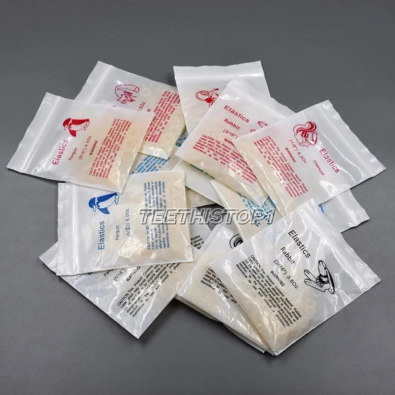 Dental Orthodontic Elastics Rubber Bands Ortho Latex Braces 3.5/5.0/6.5 OZ
