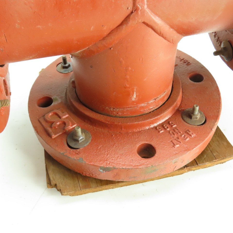 4-150 4″ x 4″ x 4″ 150 LB Flanged Industrial Pipe Tee