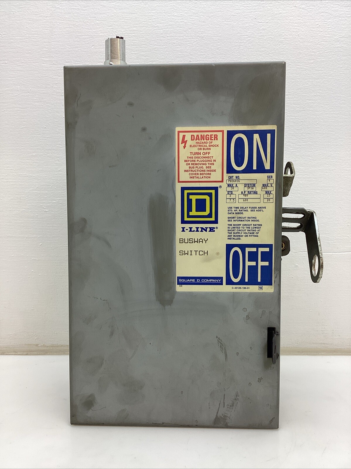 Square D I-Line Busway Unit Series 4 *PQ3603G* 30 Amp 600volts