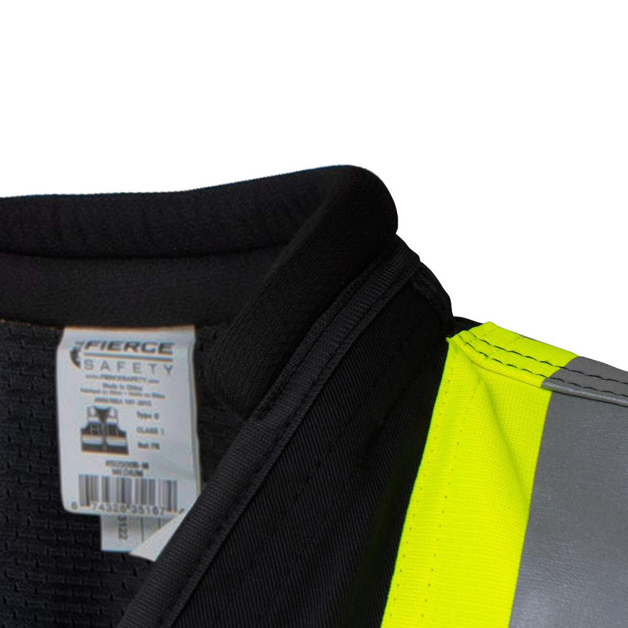 Fierce Safety SU500B Premium Surveyors Class 1 Black Vest with Tablet Pocket