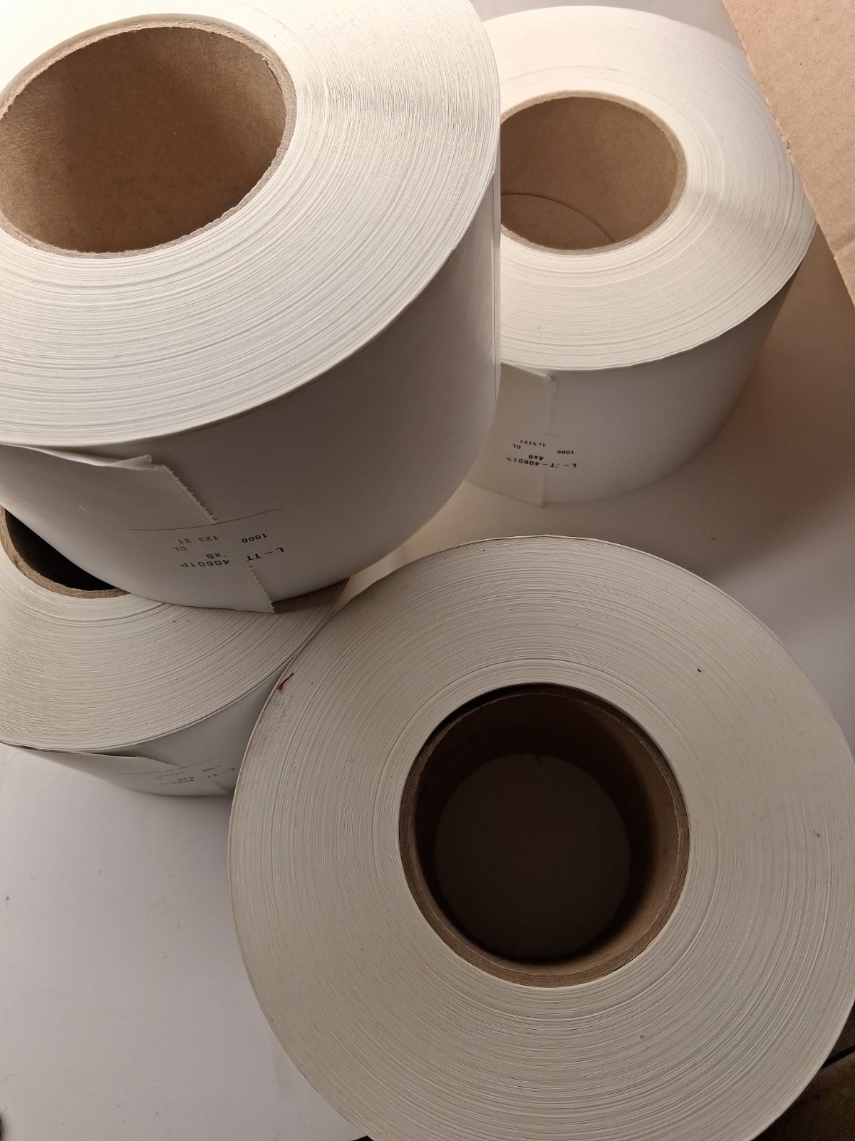 4×6 (4″x6″) Shipping White Direct Thermal Labels – 3″ Core – (4) Rolls of 1000
