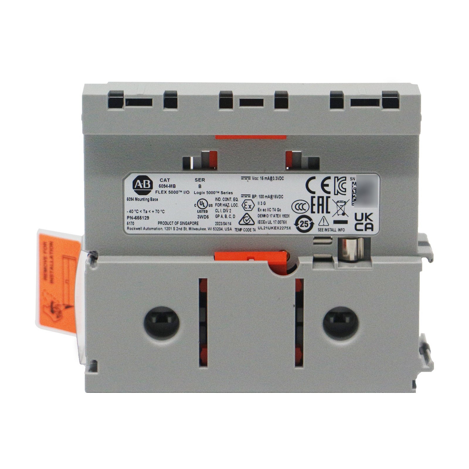 New Allen Bradley 5094-MB 5094 Mounting Base -Fast Shipping