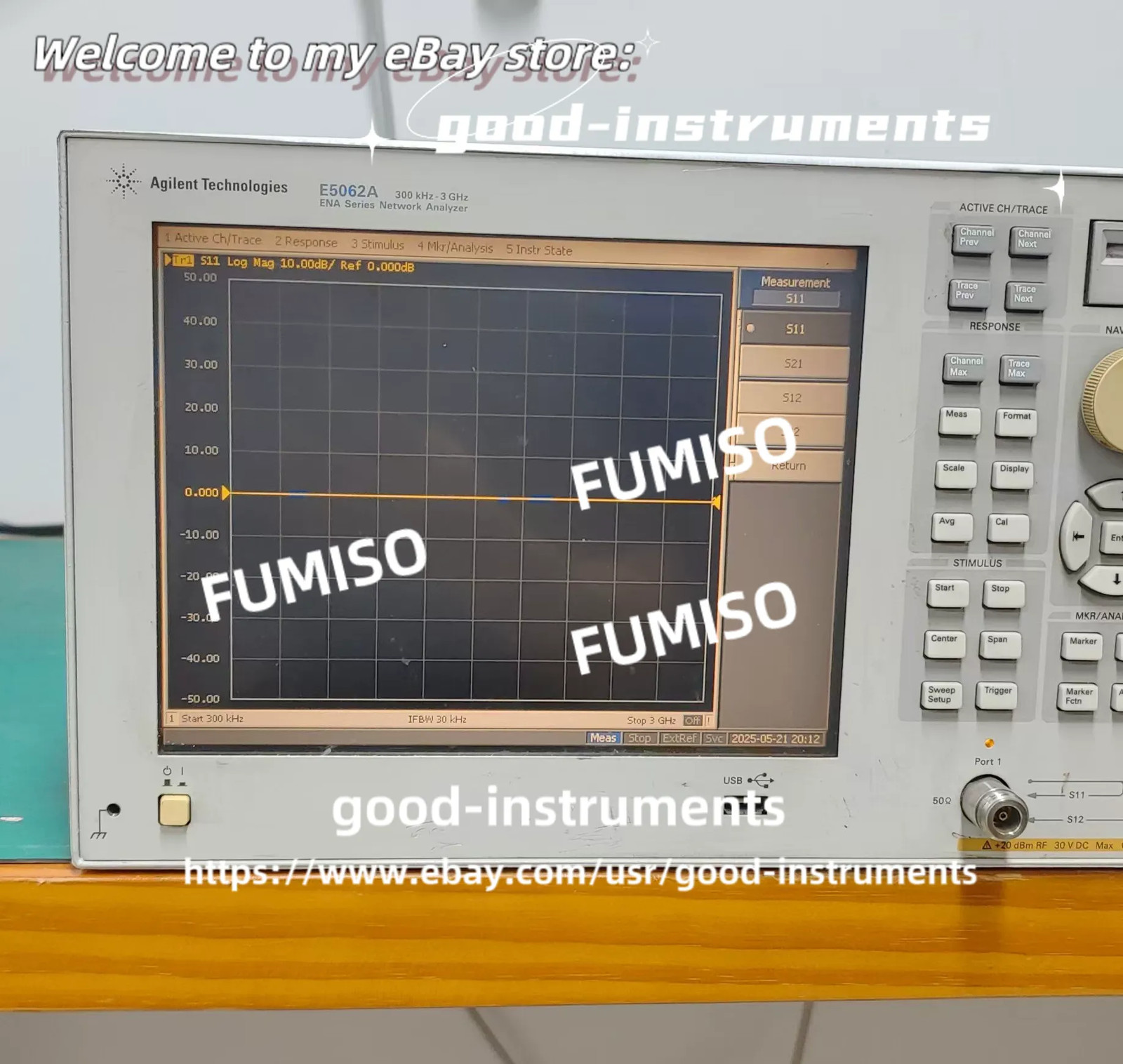 KEYSIGHT / Agilent E5062A 300kHz-3GHz Vector network Analyzer/*go