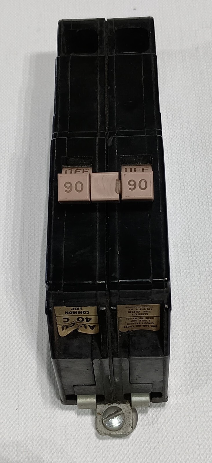 Cutler Hammer 90A CH290 Long Type CTL Main Circuit Breaker 2-Pole #1 CU or AL
