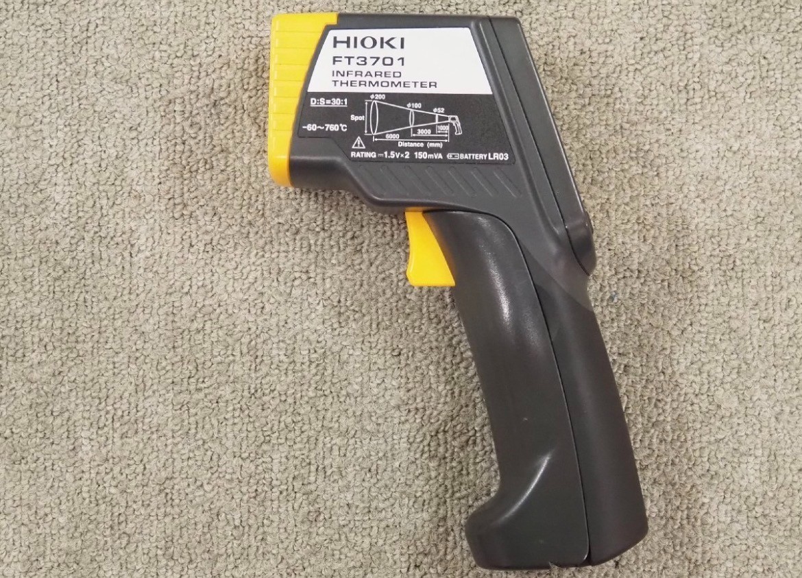 HIOKI Digital Infrared Thermometer FT3701 -60.0 to 760.0°C JUNK From JAPAN