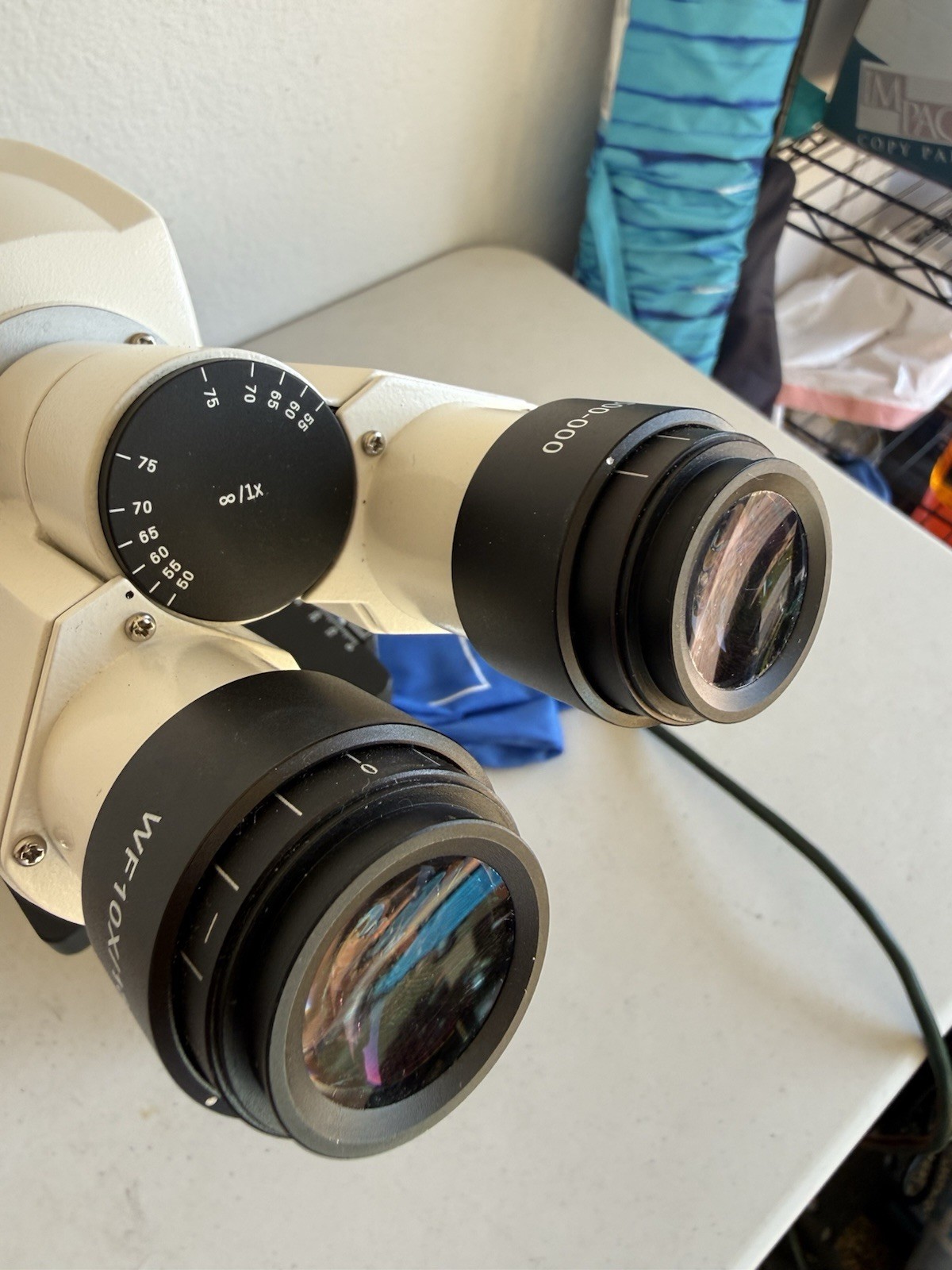 Carl Zeiss Primo Star Microscope w/ 4x 10x 40x 100x Objectives