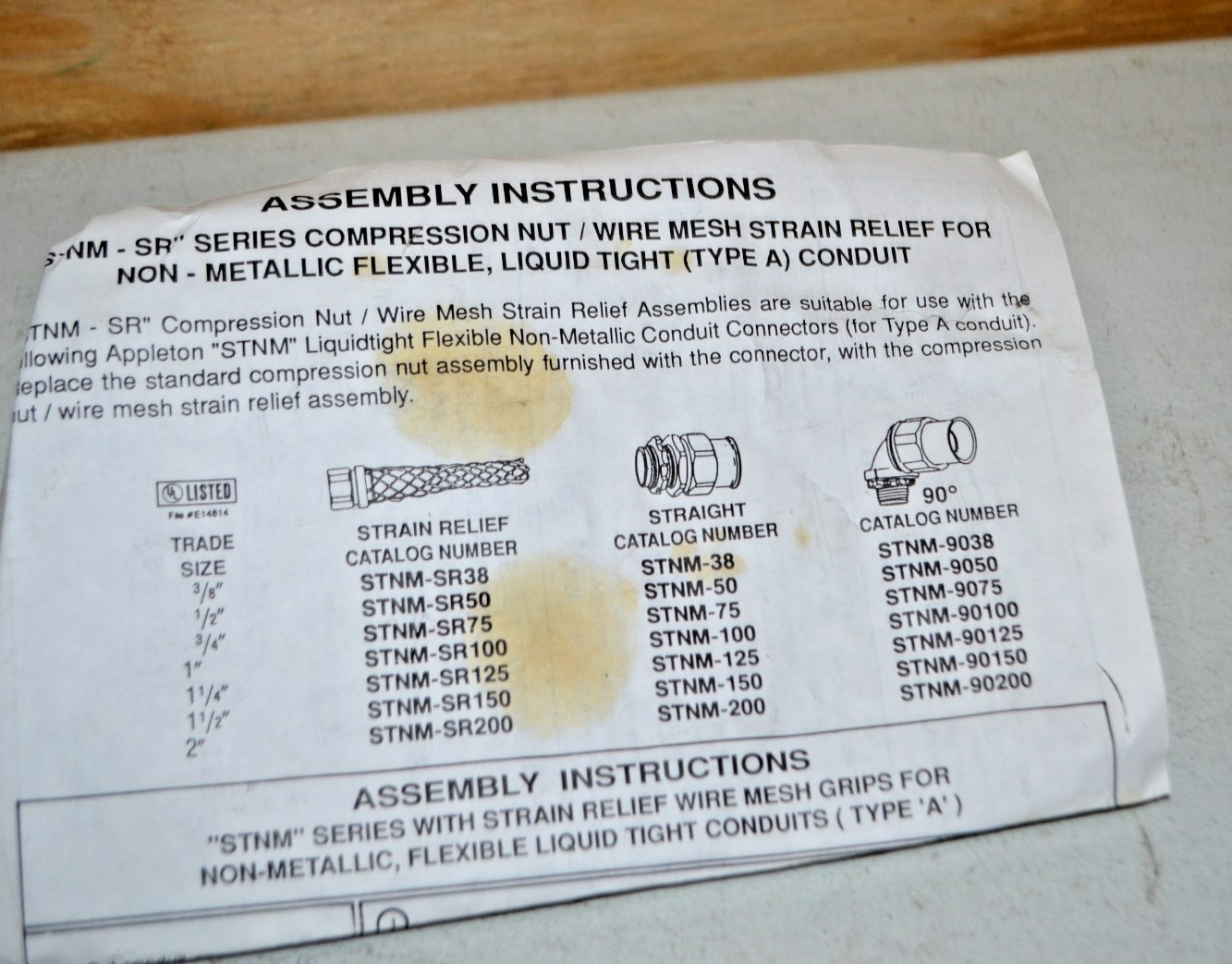 Appleton ~ STNM-9050 ~ Conduit Connector STNM9050 (Pack of 17) ~ NEW
