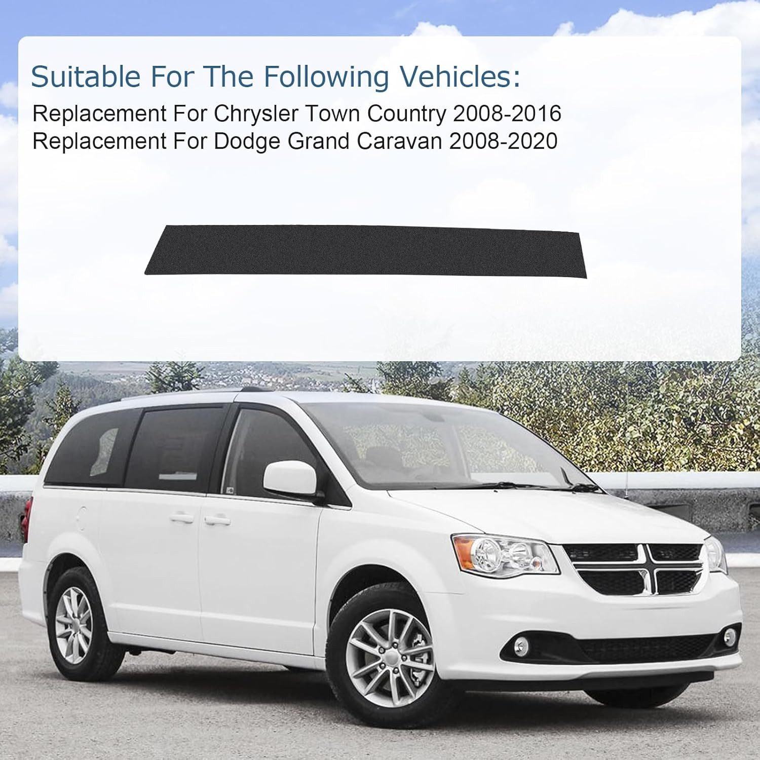 926-445 Right B-Pillar Door Trim for 2008-2020 Dodge Grand Caravan Chrysler T&C