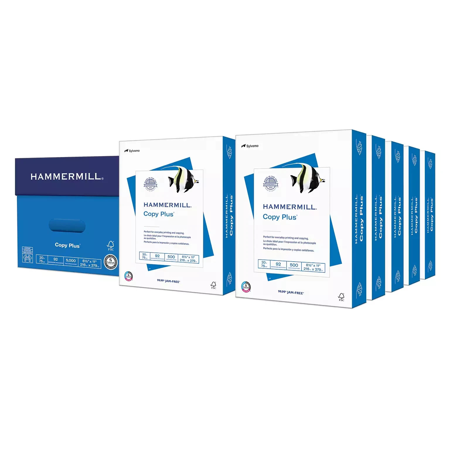 Hammermill Copy Plus 8.5″ x 11″ Printer Paper, 20 lbs 92 Brightness 5000 Sheets