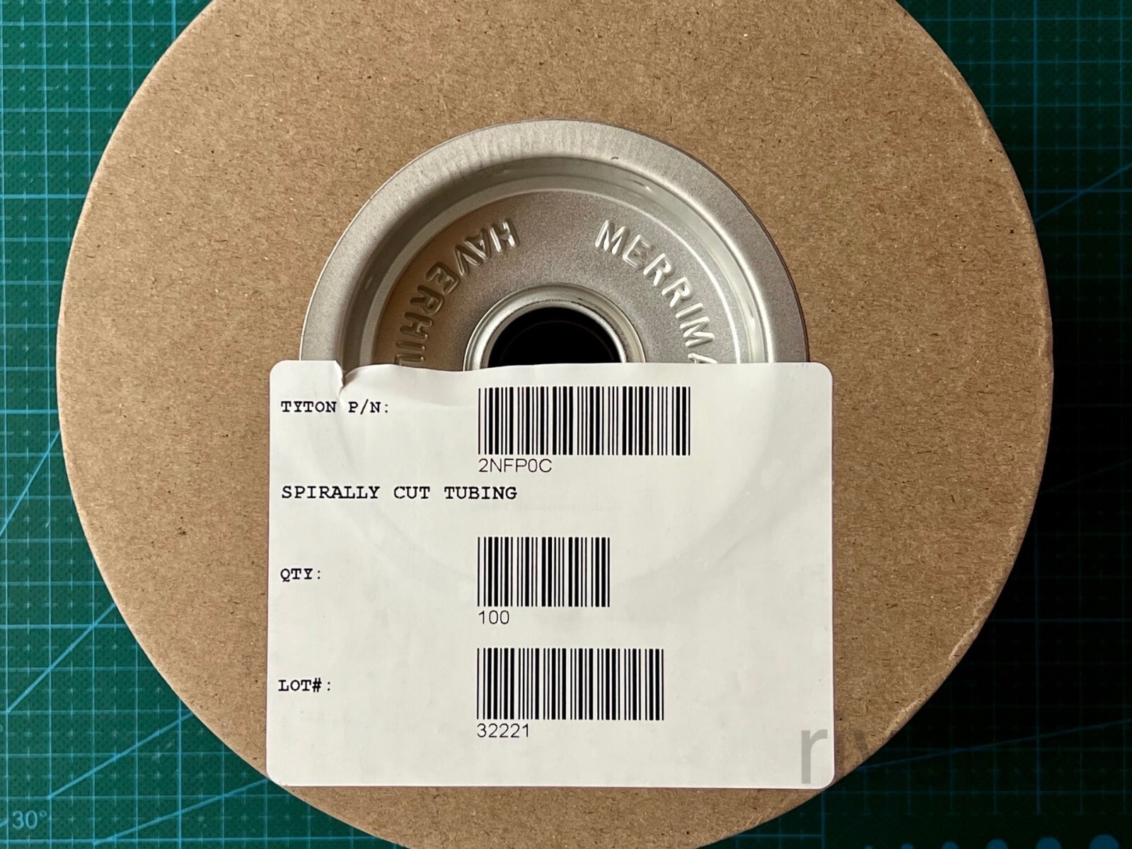 HellermannTyton Spiral Wrap Sheathing, 1/4″, Black PE, 100ft (30.5m) spool