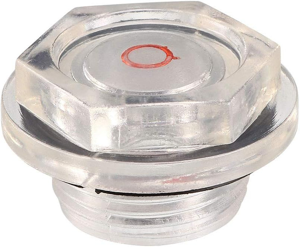 G3/4 25.7Mm Male Thread Air Compressor Fittings Clear Plastic Oil Sight Glass