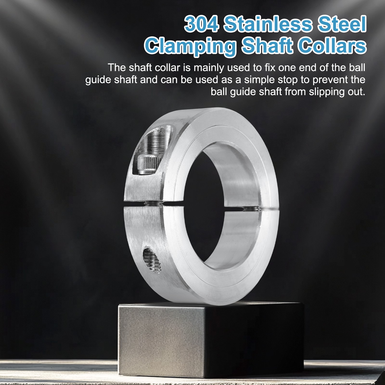 Shaft Collar 50mm Double Split 304 Stainless Steel Clamping Shaft Collars