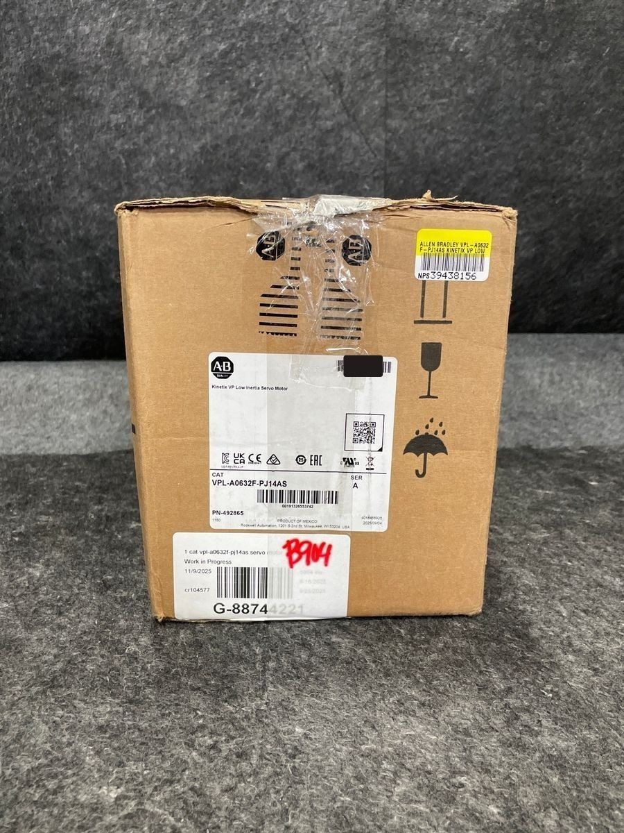 ALLEN BRADLEY Kinetix VP Low Inertia Servo Motor VPL-A0632F-PJ14AS
