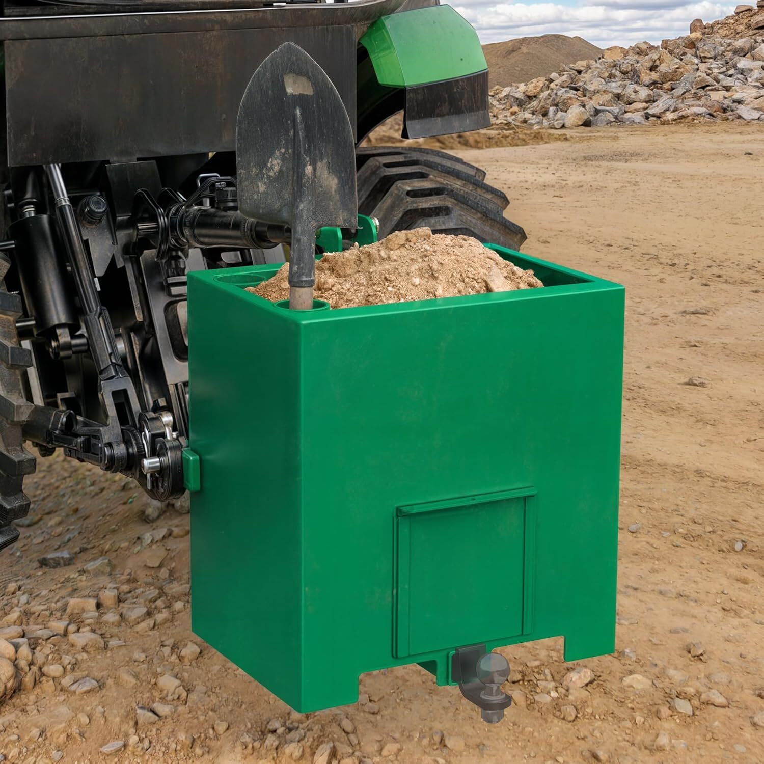 3 Point Hitch Ballast Box Counterweight for Cat 1 Cat-1 Skid Steer Tractor 800lb