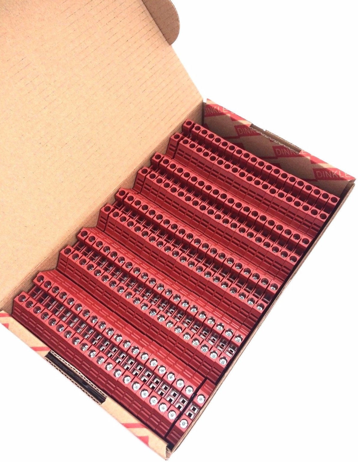 DIN Rail Terminal Blocks 10 Quantity DK4N-RD Red Dinkle 10 AWG Gauge 30A 600V