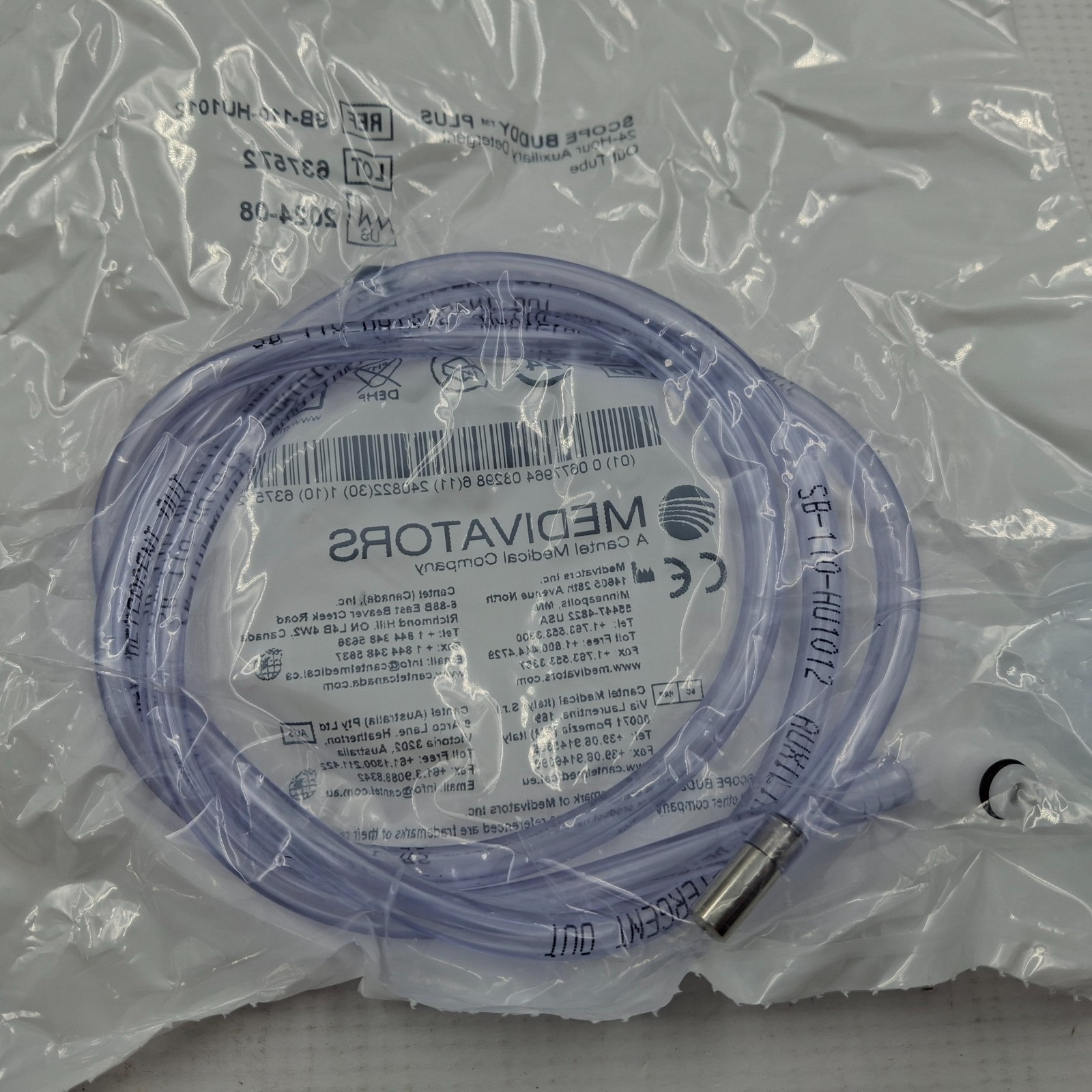 Medivators Scope Buddy Plus Auxilary Detergent Out Tube REF SB-110-HU1012