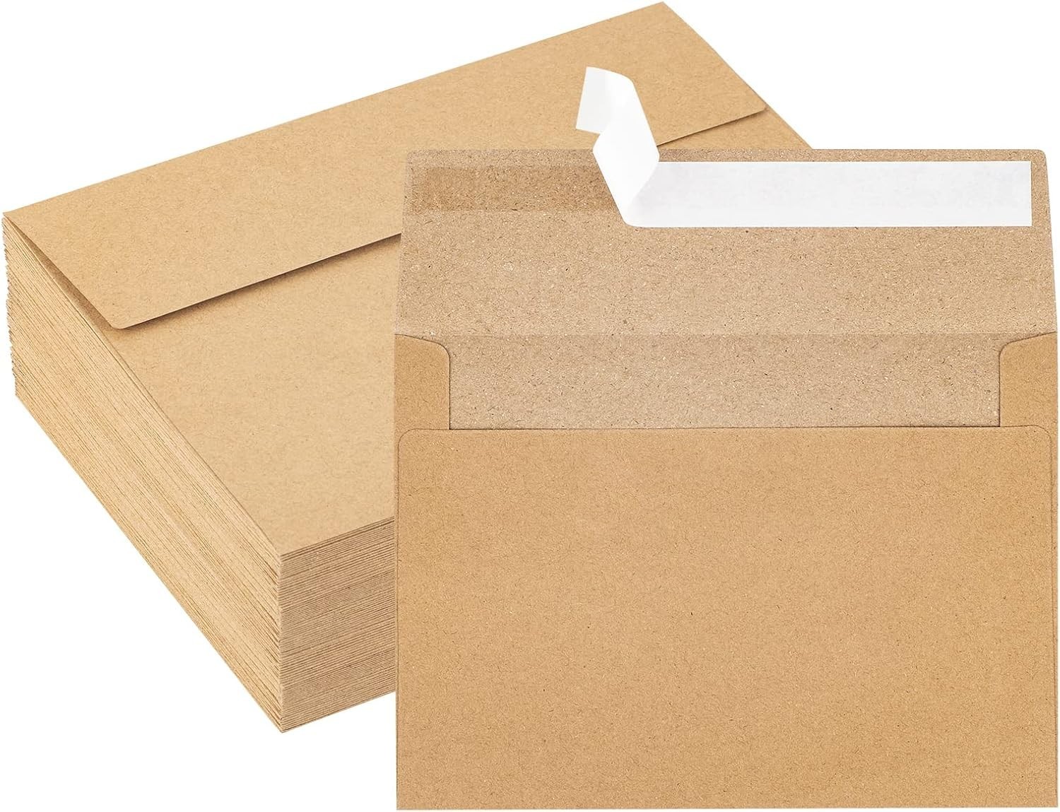 A7 Envelopes 50 Count Brown Self-Seal 5×7 Invitation Stationery Card