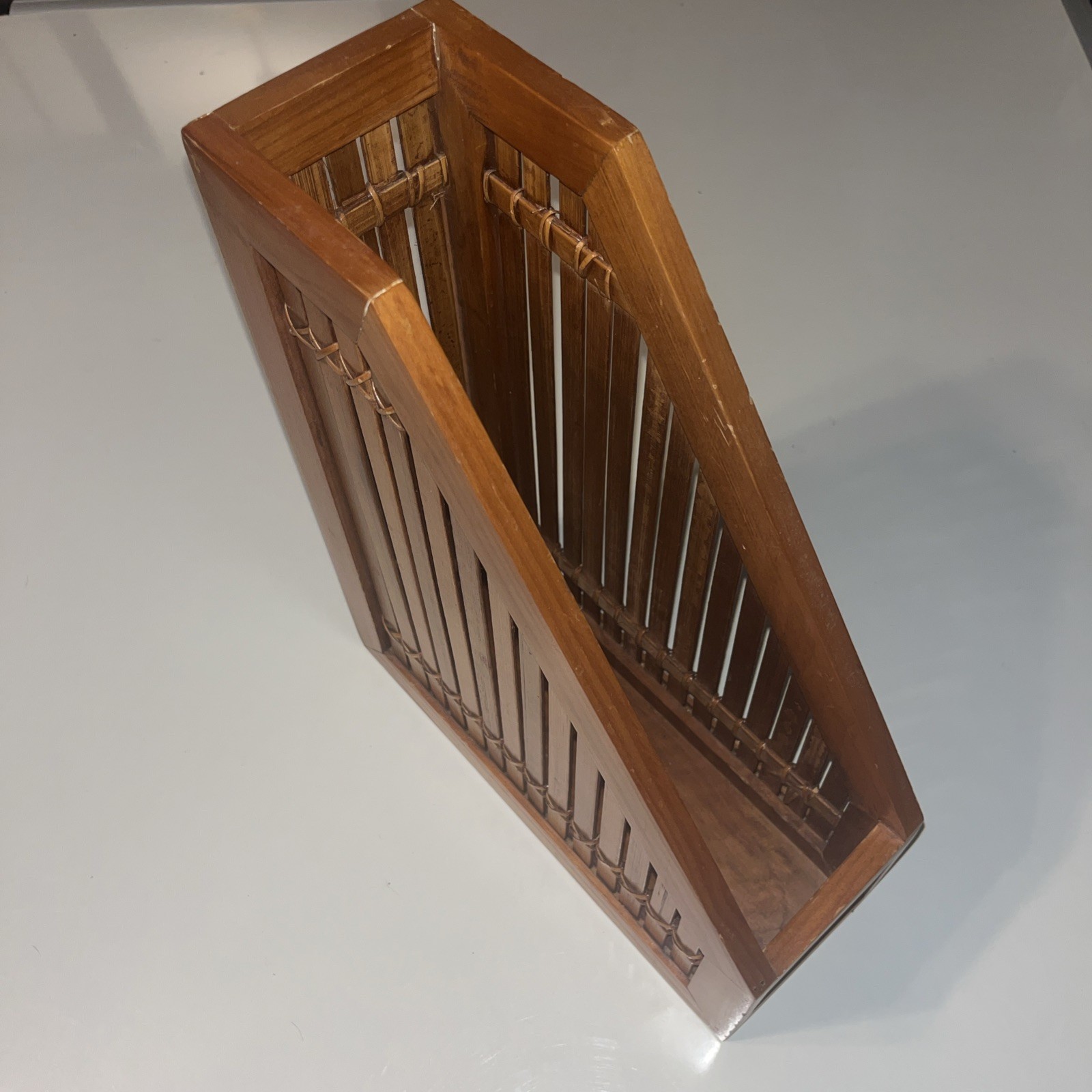 Bamboo File Holder & Office Product Organizer, Magazine Holder