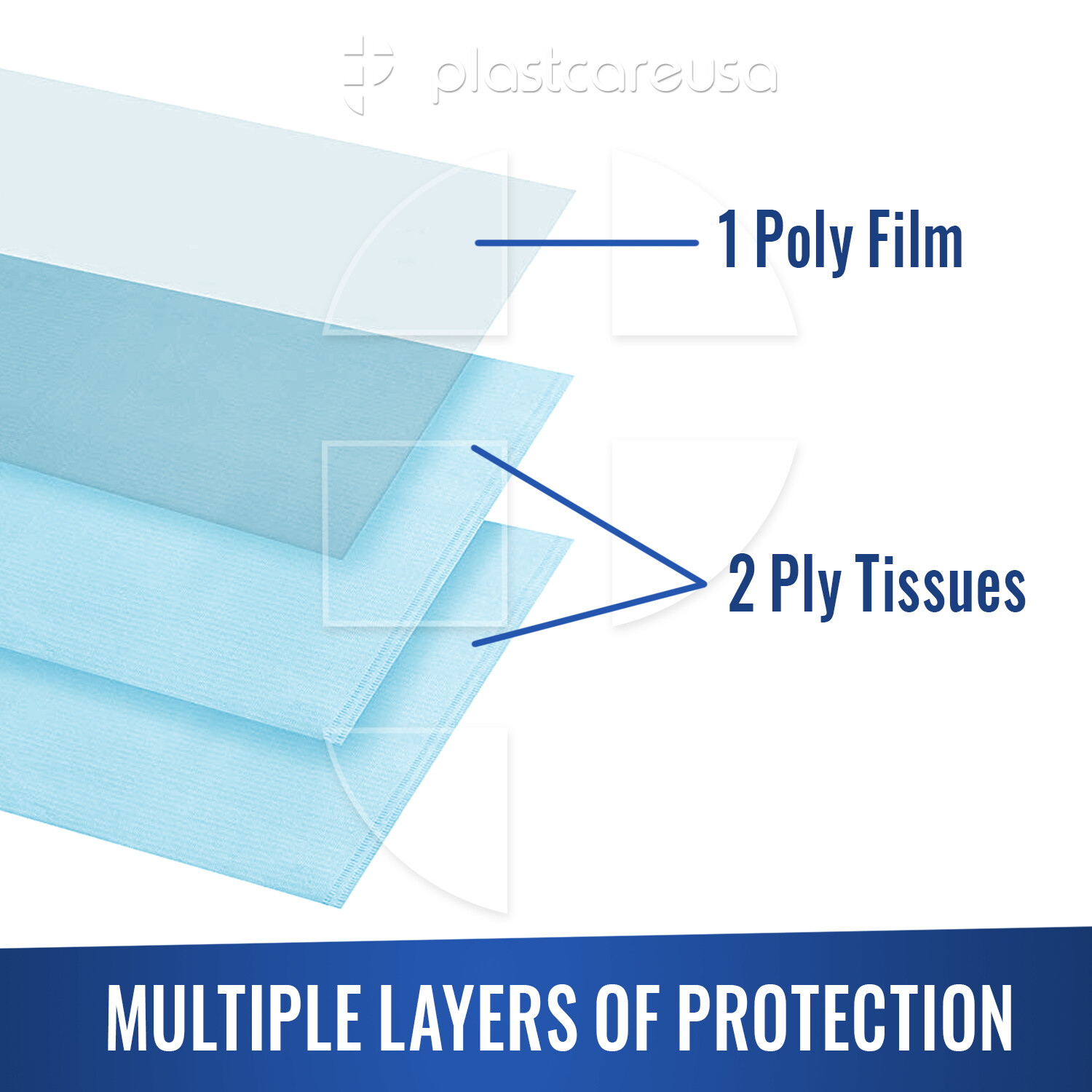 Bag of 50 13″ x 18″ Disposable Dental Bibs, Tattoo Piercing Waterproof Patient