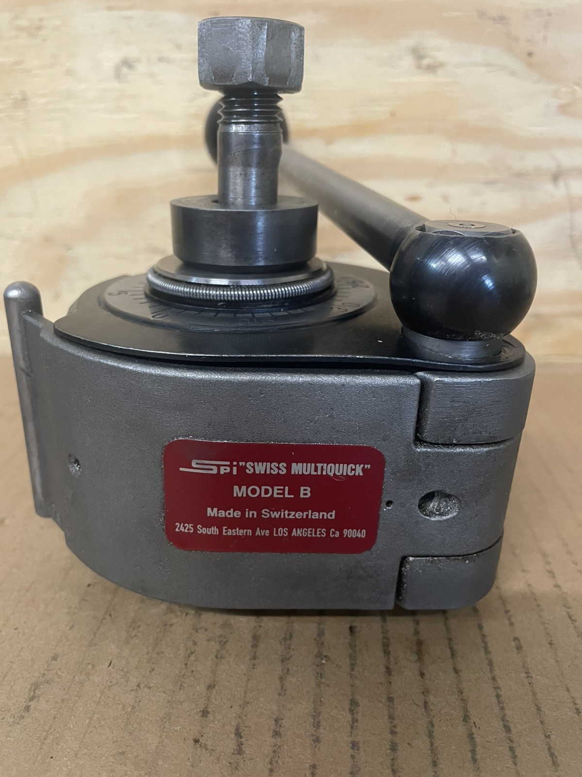 SPI MULTIQUICK / MULTIFIX MODEL B TOOL POST w/3 HOLDERS Made in Switzerland