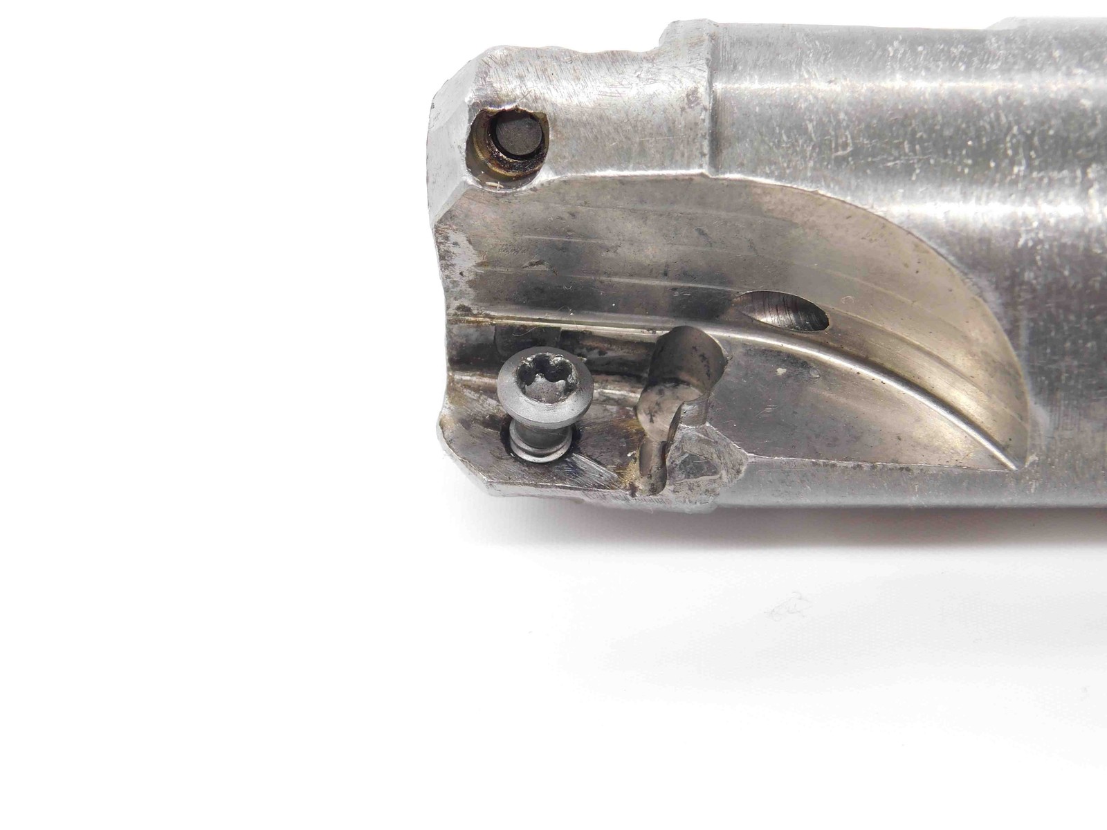 1 1/4 DIA. 4 7/16 OAL COOLANT THRU INDEXABLE END MILL 1 1/4 SHANK 3 FLUTE 1.25