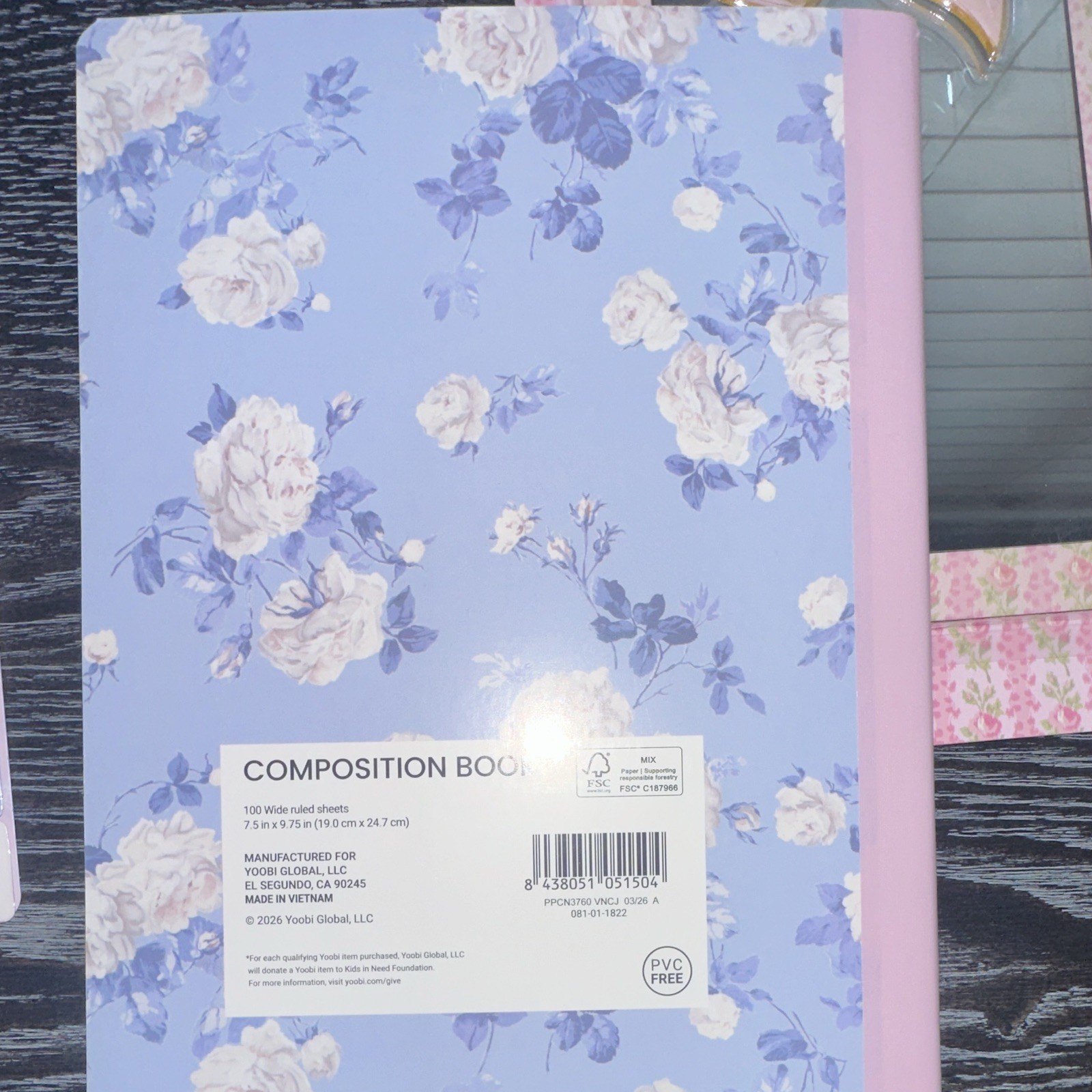 LoveShackFancy x Planner 2026-2027 Weekly/Monthly Floral Large composition
