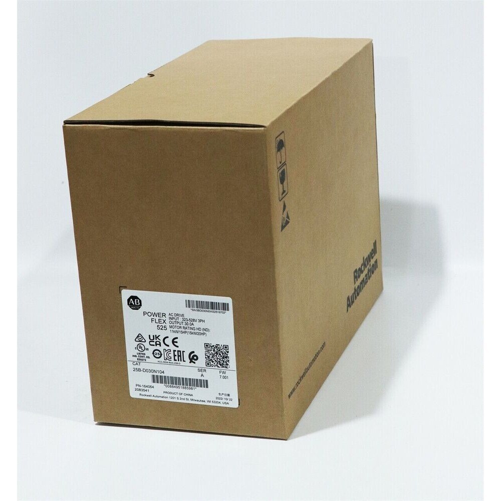 25B-D030N104 PowerFlex 525 15kW 20Hp AC Drive New AB 25BD030N104 US Free Tax