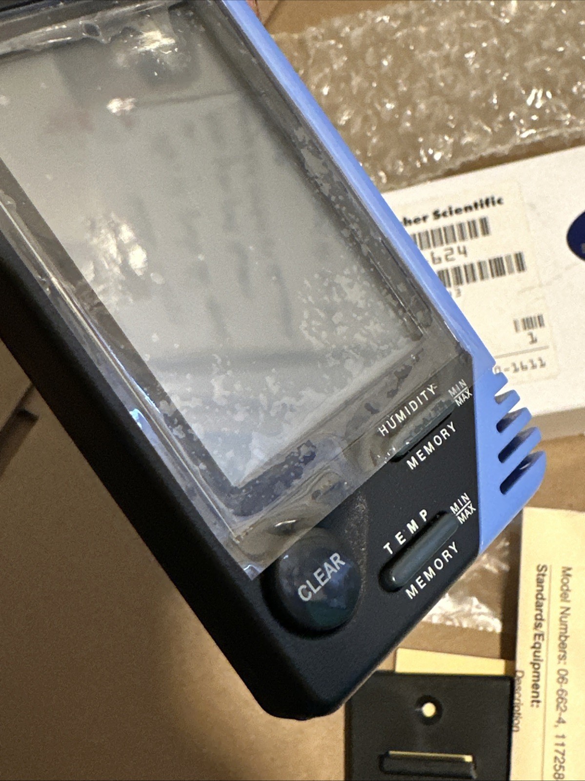 Traceable 4040 Fisher Scientific Thermometer Clock Humidity Monitor 32.0-122.0°F