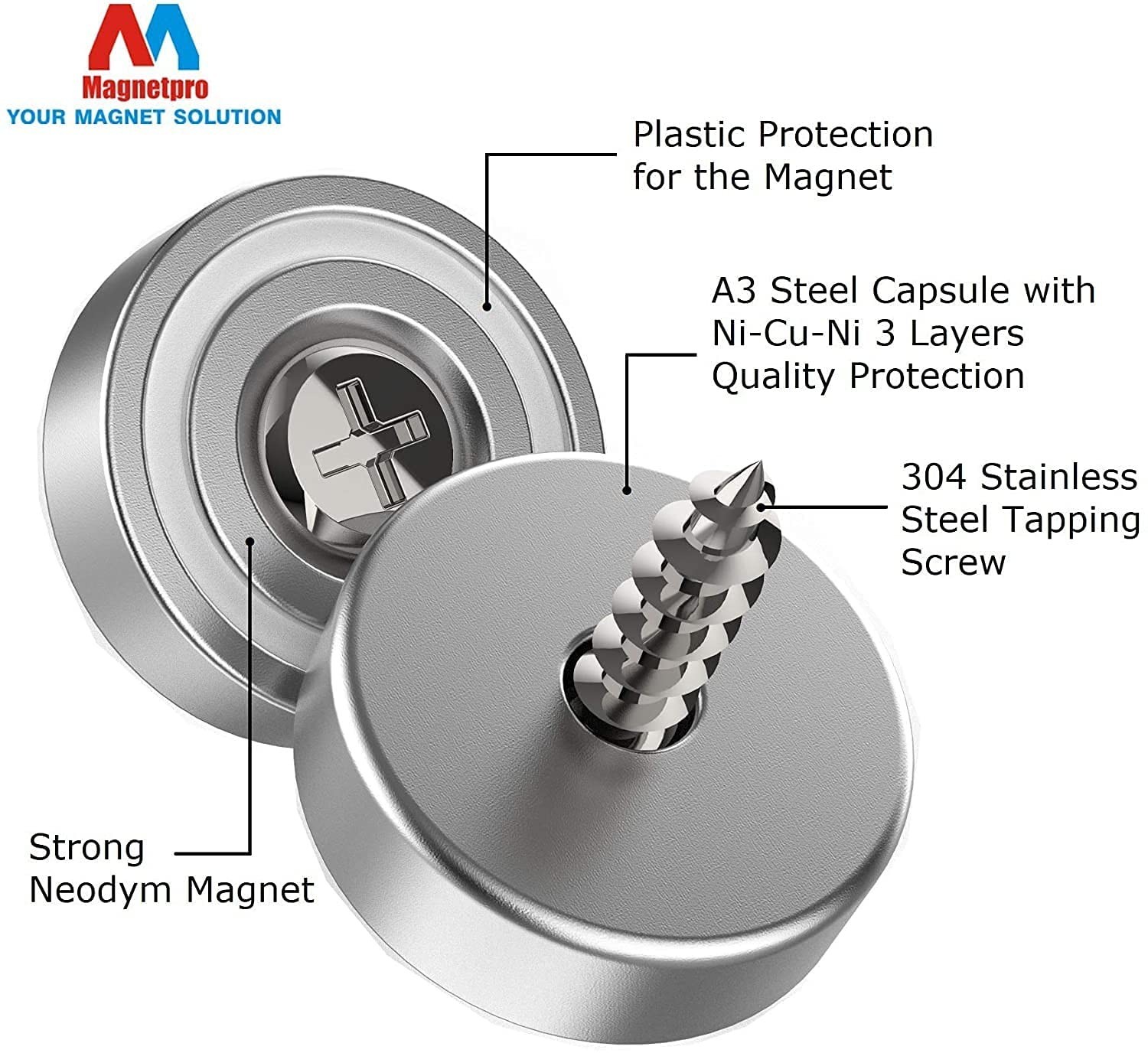 12 Neodymium Magnets 25LB with Steel Counterparts – 0.79″x0.28″ Quality