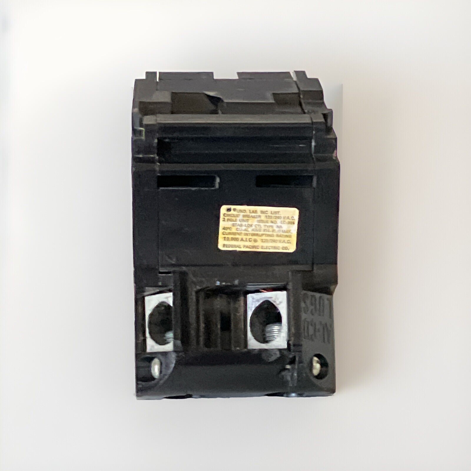 FEDERAL PACIFIC NA2100 2 Pole 100 AMP NA Stab-Lok MAIN FPE NA2P100 2PNA100