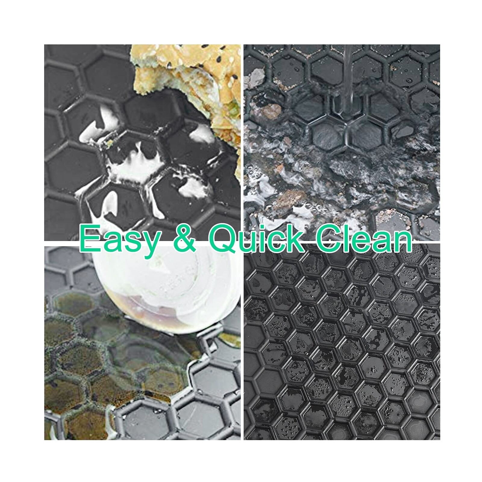 Car Floor Mats Custom For Volkswagen VW Passat 2012-24 Black Rubber All Weather