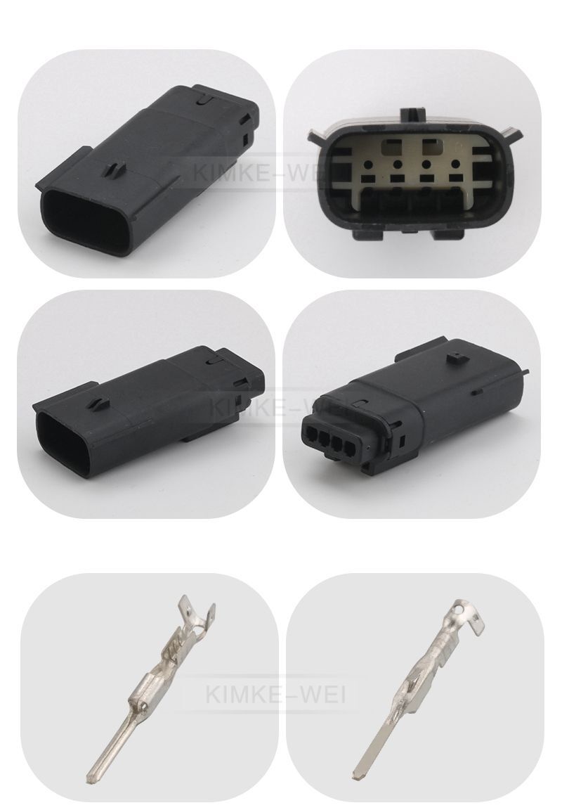 4 Pin/Way Molex MX150 Motorcycle Automotive Male Female Connector Plug Kit