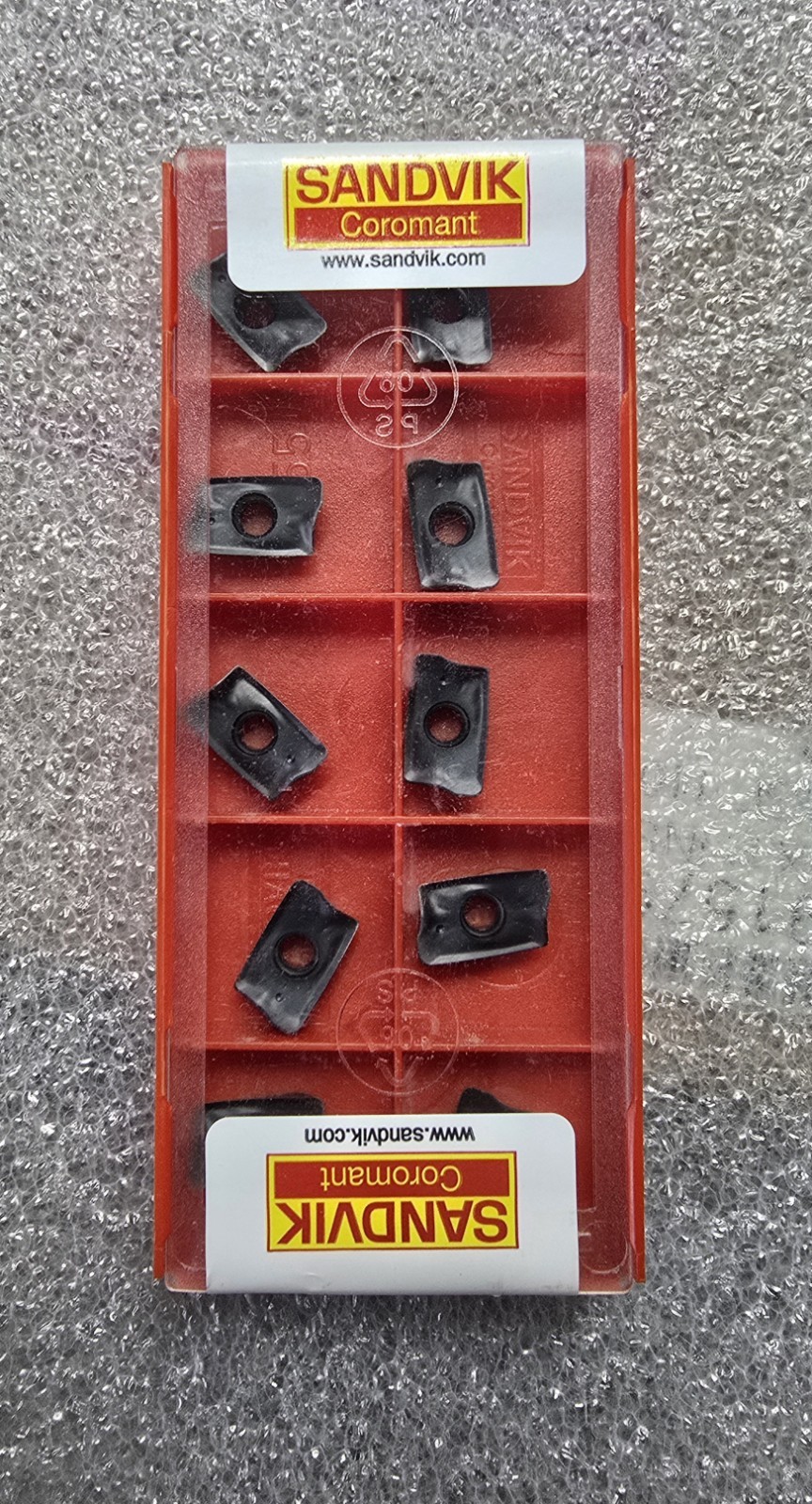 SANDVIK, R390-11 T3 08M-PL, Carbide Milling Inserts, S30T Grade, New, Box Of 10