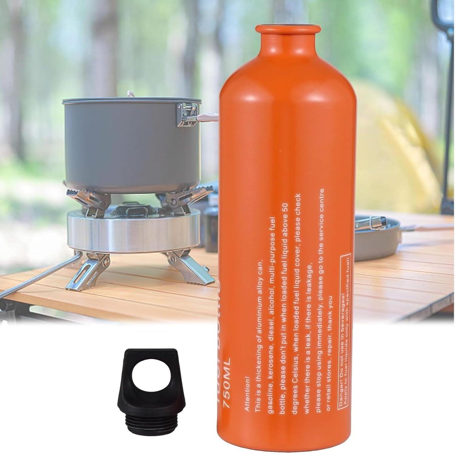 Aluminium Fuel Bottle 750Ml – Camping Fuel Container, Leak-Proof Oil Storage Can