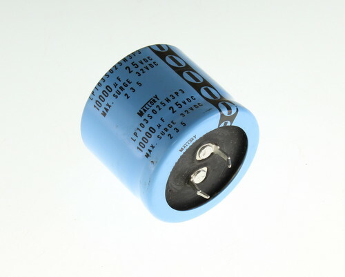 8x 10000uF 25V DC Radial Snap In Mount Electrolytic Capacitor 25VDC 10000mfd 85C
