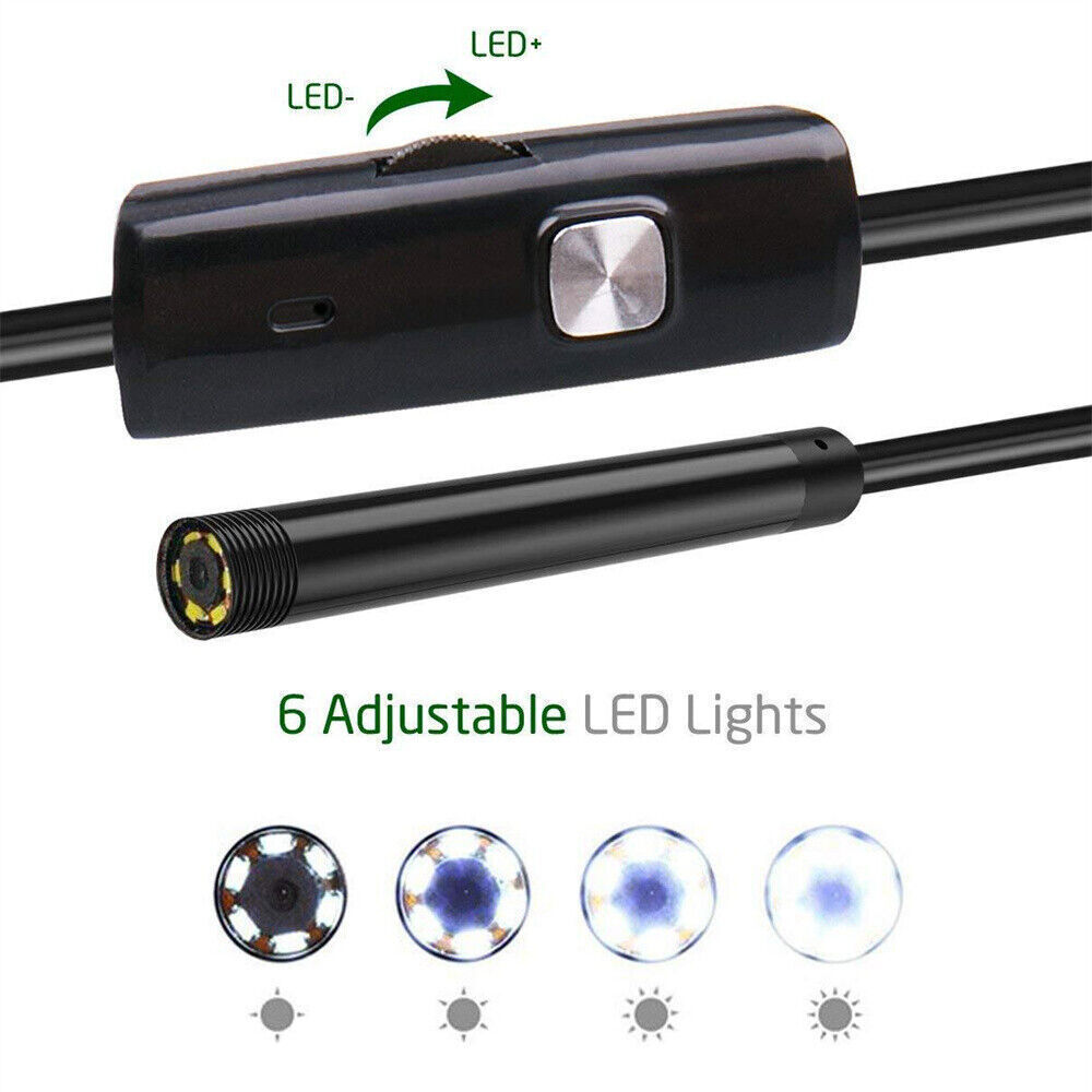 USB Type C Endoscope Borescope Snake Inspection Camera 3 in 1 for Android System