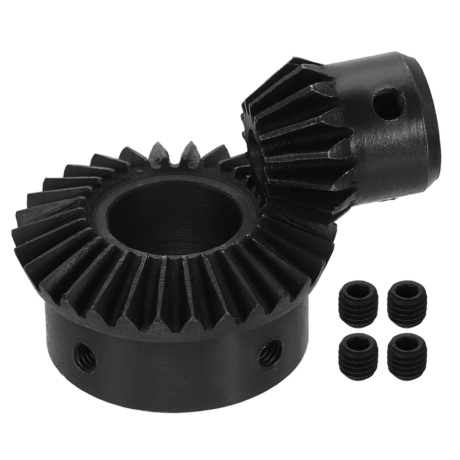 2Pcs Tapered Bevel Gear Set, 1.5 m 1:2 (15T/30T) Bevel Gear(5/19mm Shaft Hole)