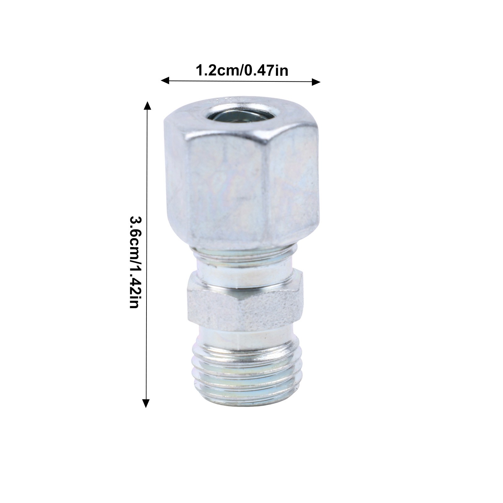 Hydraulic Flow Control Fitting,Mini Excavator,AGT,Inline,M14,SS,Reduce Jerkiness