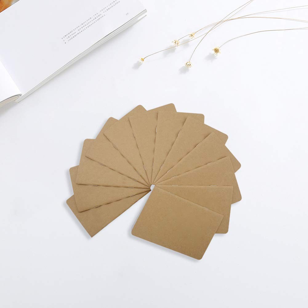 12 Pack Blank Pocket Notebooks Mini Brown Journals