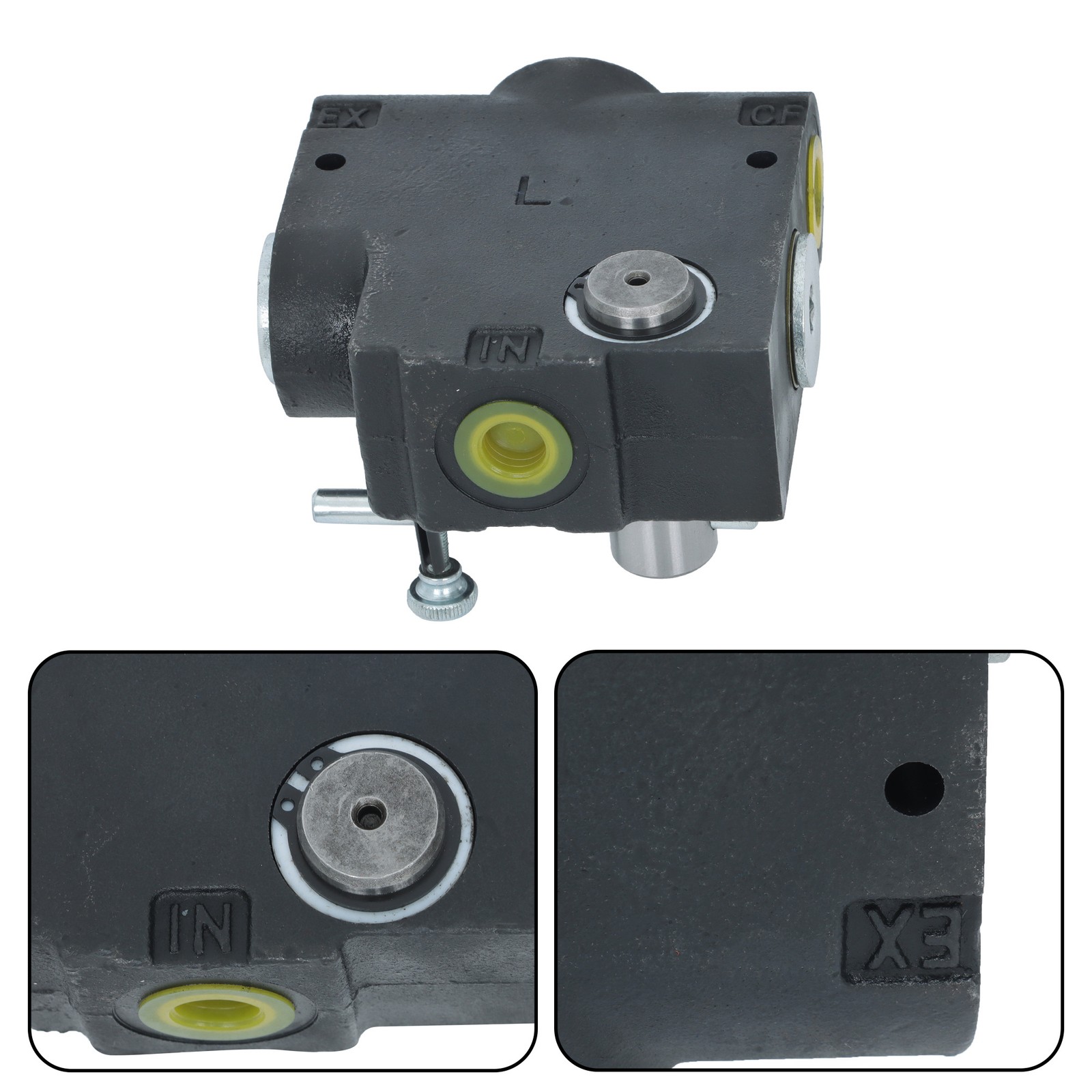 1/2”NPT Hydraulic Adjustable Variable Flow Control Valve 0-30GPM FC51 Side-Port
