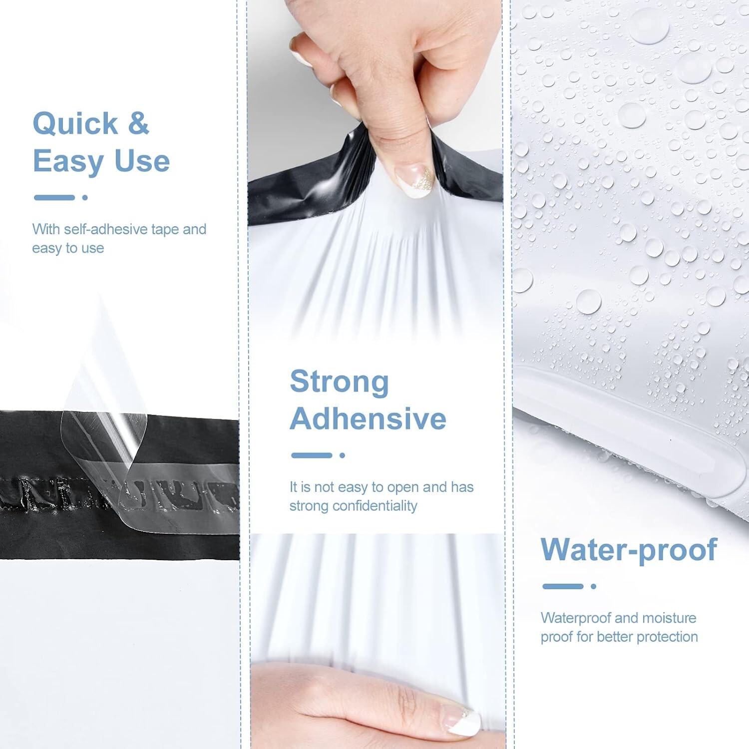 Self Sealing Poly Mailers – Waterproof & Lightweight Shipping Bags for Ecommerce