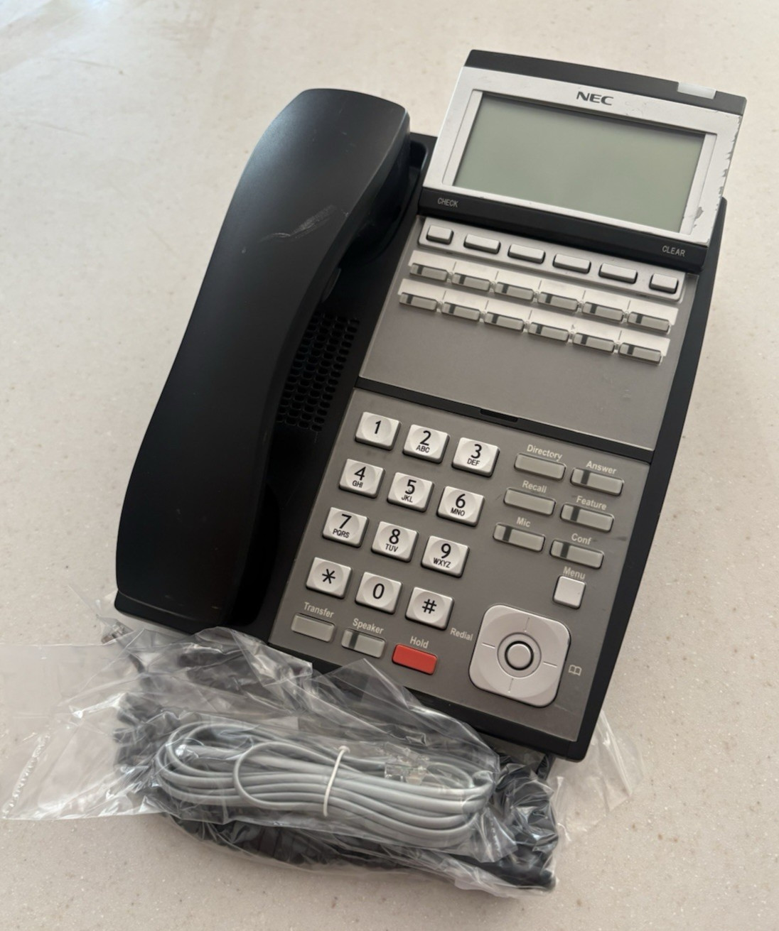 NEC IP3NA-12TXH TEL(BK) DLV(XD)Z-Y(BK) 0910044 UX5000 Phone Black 90Day Warranty